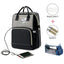 USB Diaper Bags Backpack Foldable Sunscreen Baby Bed Crib Bag Large Capacity Insulation Nursing Stroller Bag With Changing Mat - Korvel