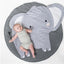 Deluxe Cartoon Animal Play Mat for Infants - Foldable Cotton Rug - Korvel