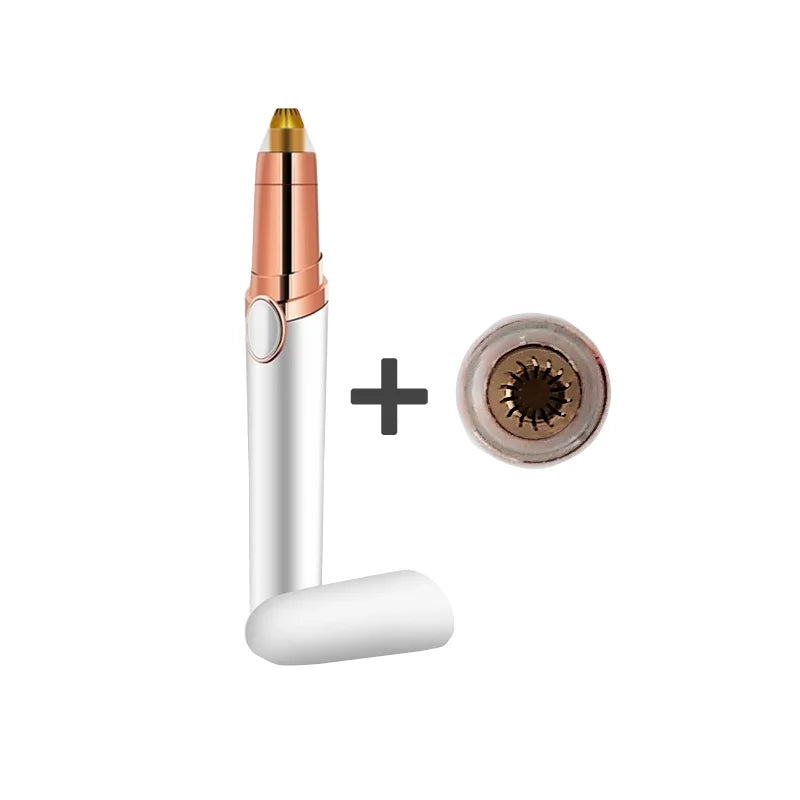 New Design Electric Eyebrow Trimmer Makeup Painless Eye Brow Epilator Mini Shaver Razors Portable Facial Hair Remover for Women - Korvel