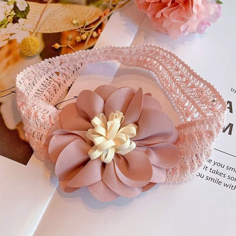 Elegant Handmade Baby Girl Hair Band with Rhinestone Crown - Perfect for Infants - Korvel