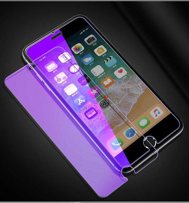 Protector de Pantalla de Vidrio Templado Anti Luz Azul en Paquete de 2 para iPhone
