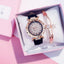 Elegant Starry Sky Women's Quartz Watch Set