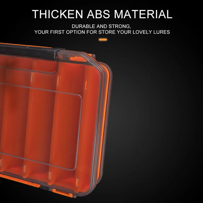 Kingdom Fishing Box 12 14 compartments Fishing Accessories lure Hook Boxes storage Double Sided High Strength Fishing Tackle Box - Korvel