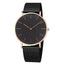 Montre en acier inoxydable ultra fine unisexe