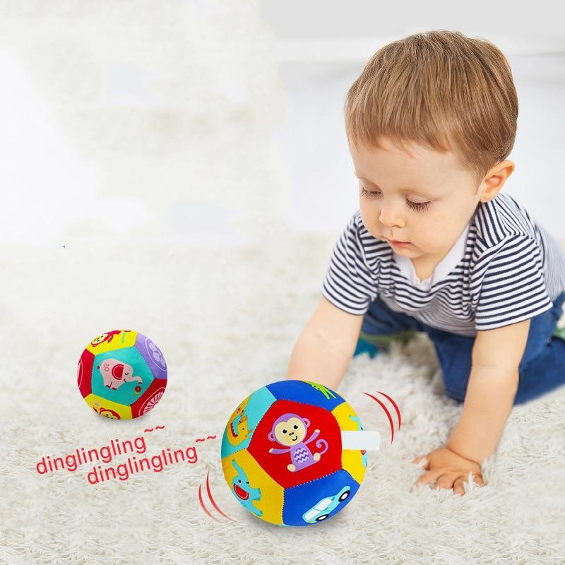 Hochet en Peluche Douce en Forme de Ballon pour Nourrissons