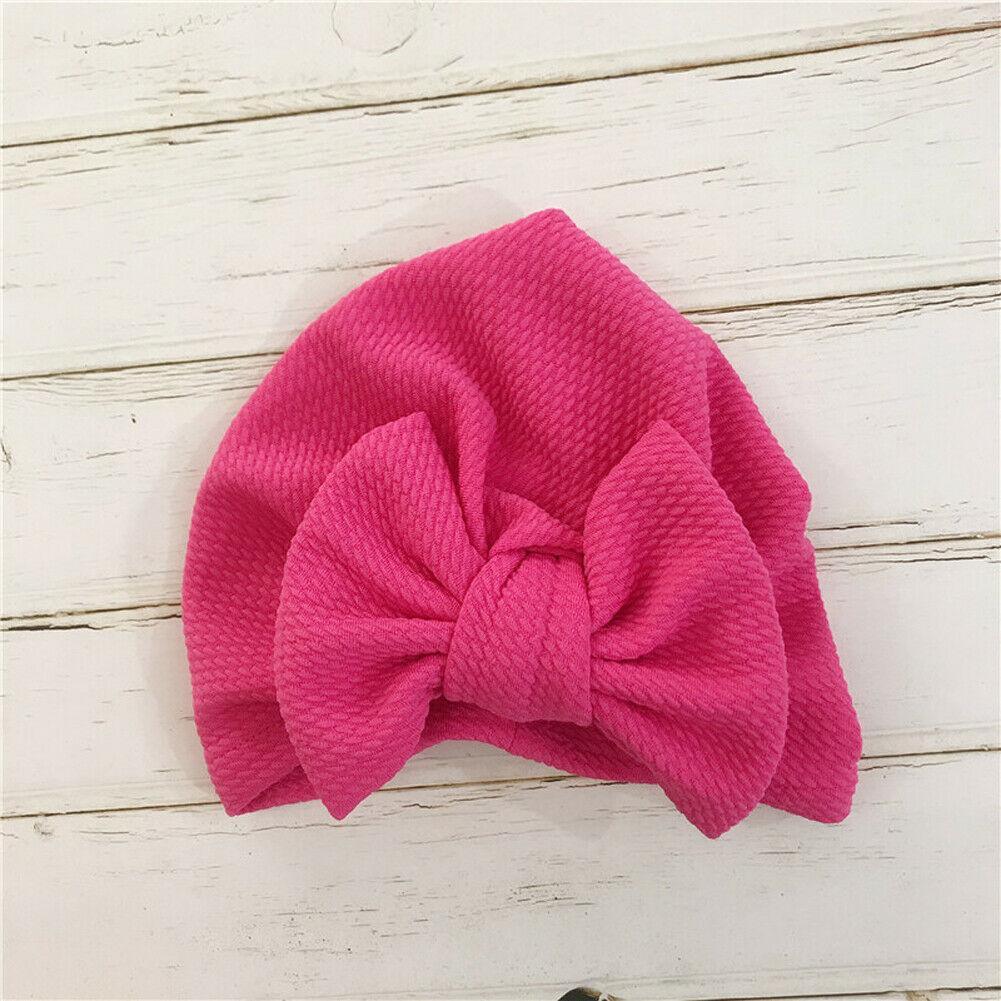 Chapeau en Tricot Élégant pour Filles Bébé avec un Grand Nœud