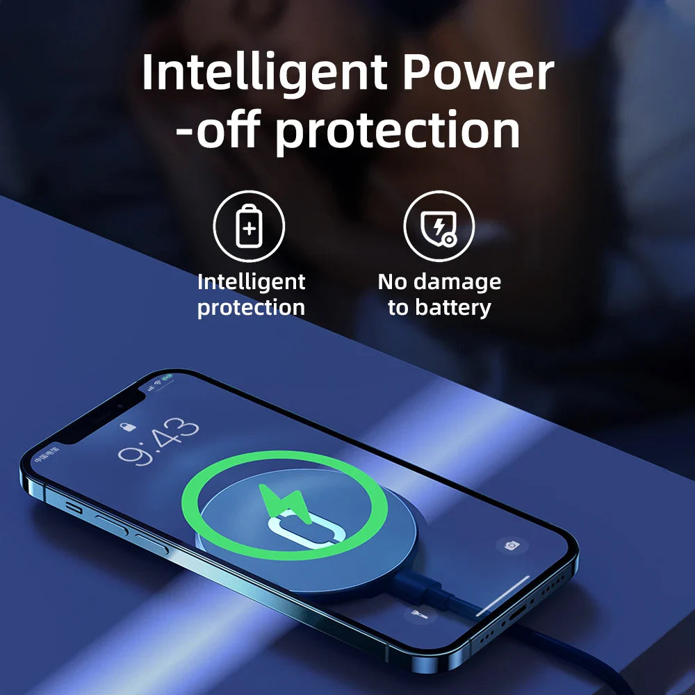Magnetic Wireless Charging For iPhone 12 Pro Max Mini 15W Fast Charger For iPhone 11 XS X Wireless Charger - Korvel