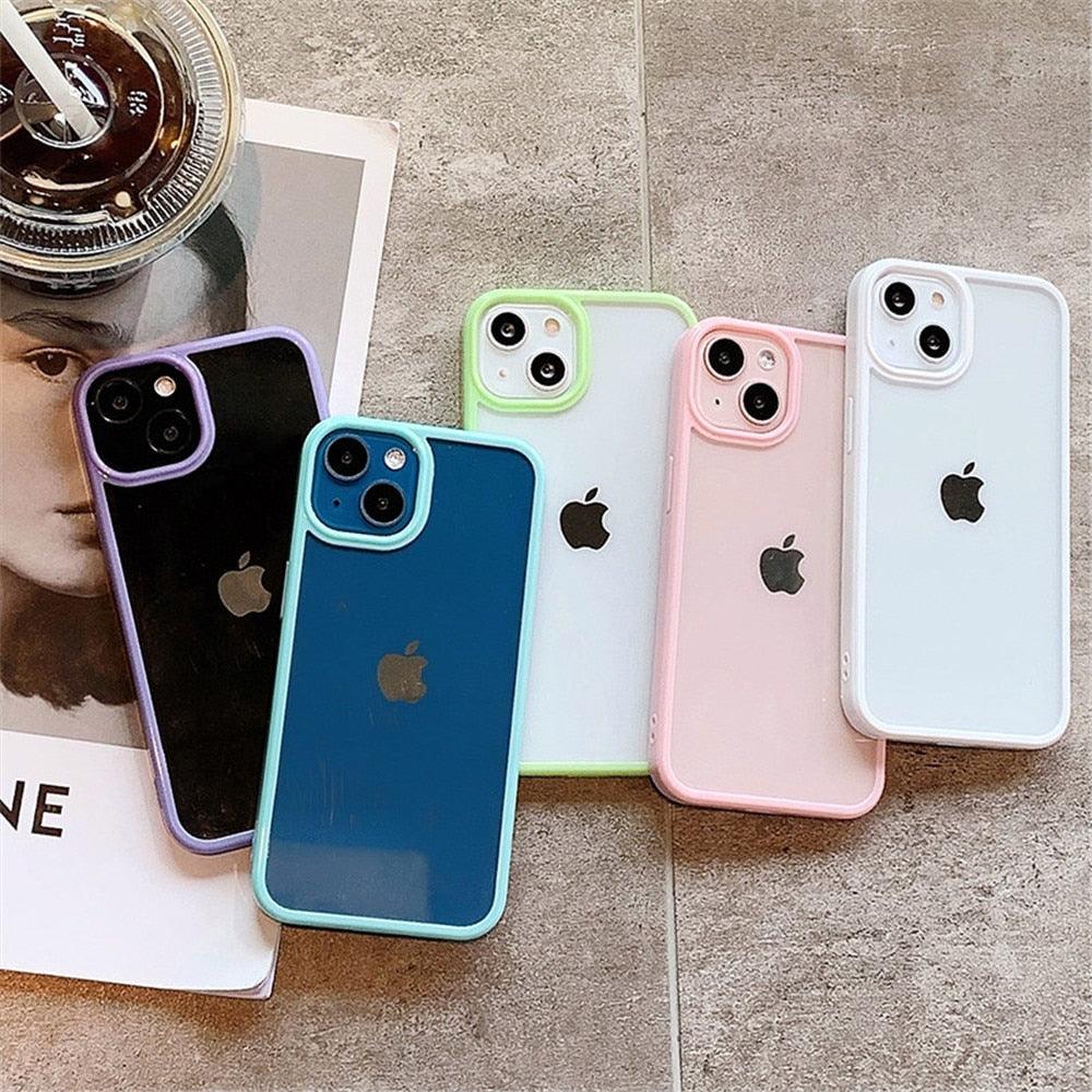 Funda de Bumper de Silicona Premium a Prueba de Golpes para iPhone