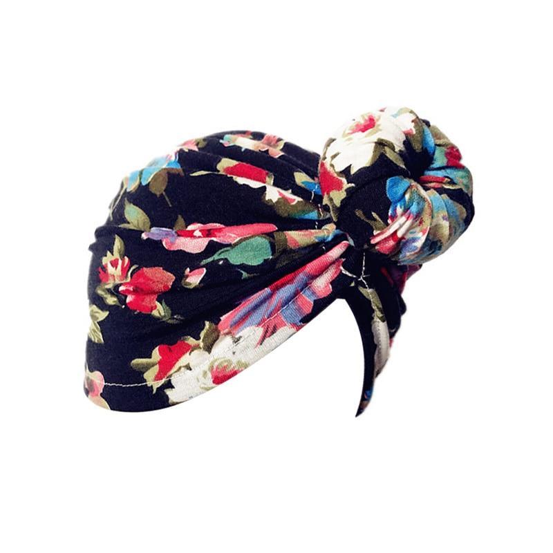 Sombrero Turbante de Algodón de Lujo para Recién Nacidos y Mamás