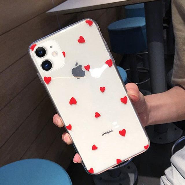 Premium Transparent Phone Case for iPhone - Little Dots Design