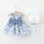 Robe d'été moderne pour bébé fille avec chapeau pour occasions spéciales