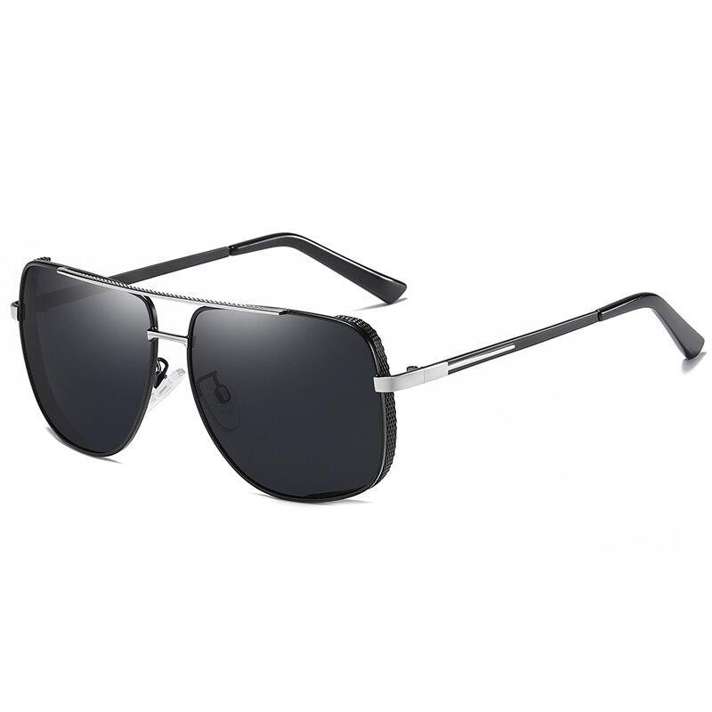 Lunettes de soleil carrées polarisées de luxe avec protection UV400