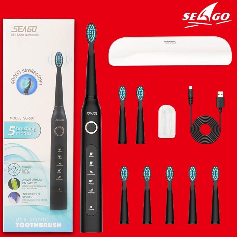 Sonic Rechargeable Electric Toothbrush with Smart Features