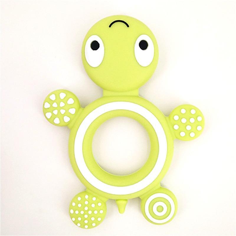 Chupete de Silicona en Forma de Tortuga para Bebés - Seguro y Divertido