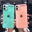 Coque de téléphone transparente à paillettes brillantes pour modèles d'iPhone