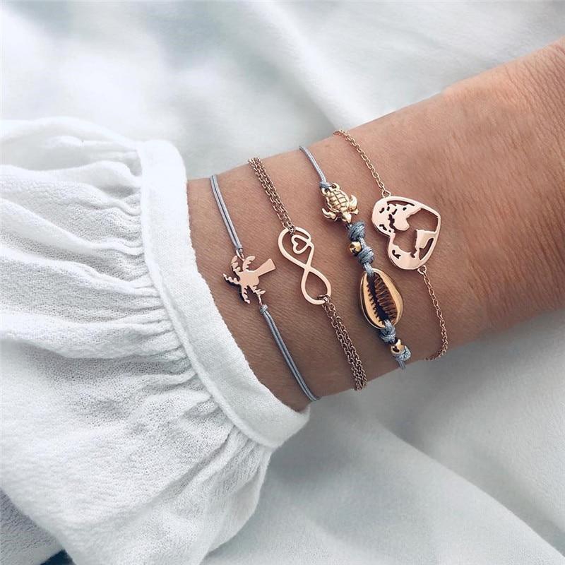 Elegant Elephant Tree of Life Tassel Bracelet Set - Luxury Jewelry for Women - Korvel