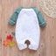 Long Sleeve Cartoon Star Print Romper for Infants