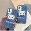 Coque de téléphone en peluche ours brun mignon pour modèles d'iPhone