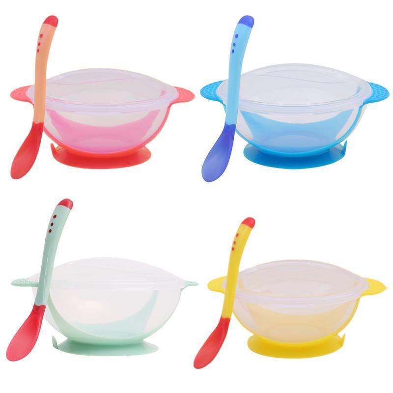 Juego de cucharas de silicona avanzadas para alimentación de bebés de 4 a 24 meses