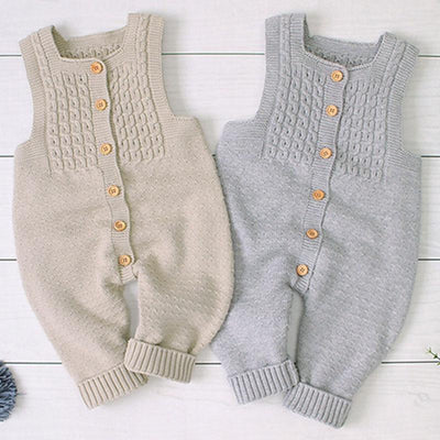 Handmade Baby Knitting Rompers - Modern Retro Style