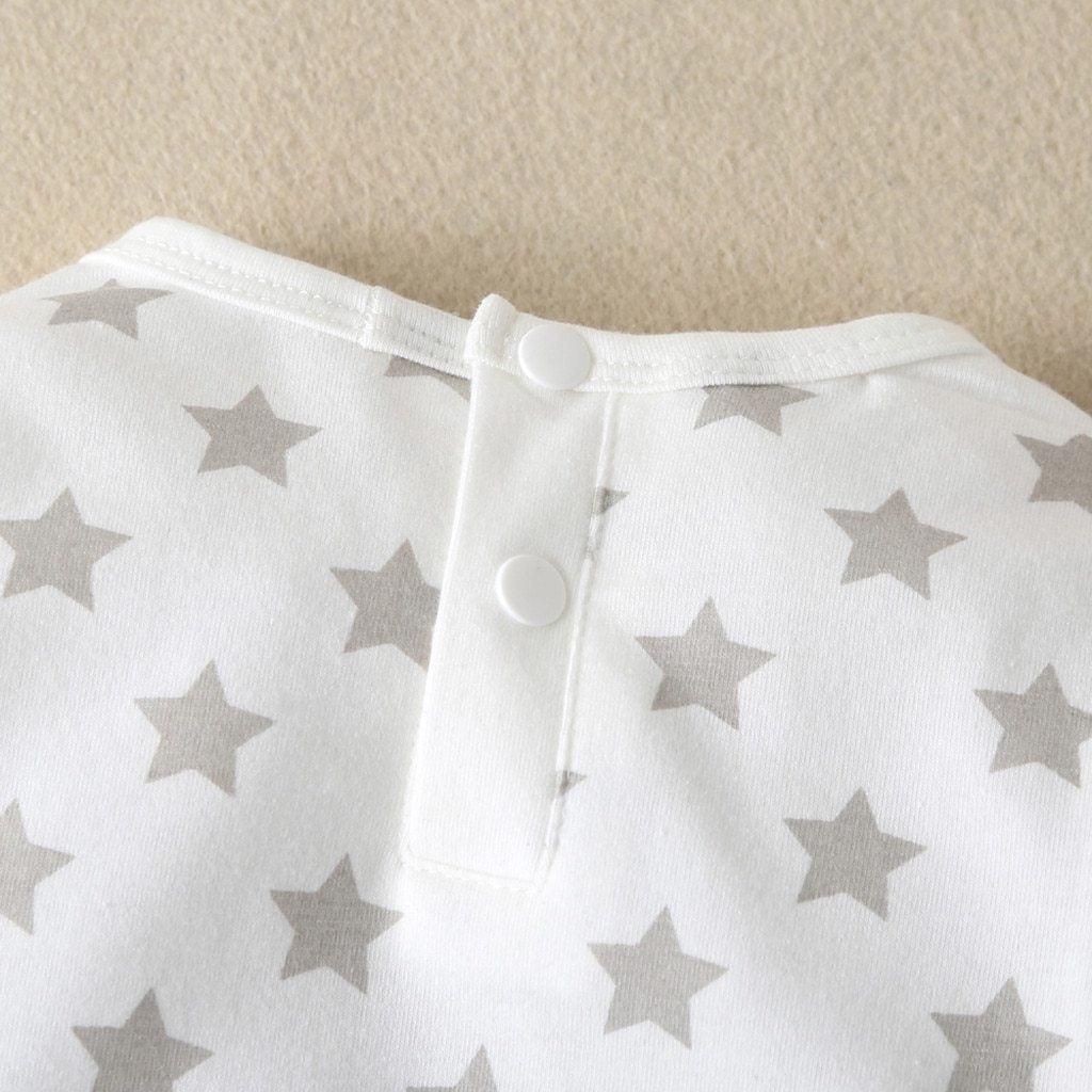 Long Sleeve Cartoon Star Print Romper for Infants