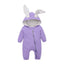 Combinaison Bébé Charmante avec Oreilles de Lapin - Jumpsuit en Coton