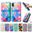 Premium Multicolored Flip Wallet Case for iPhone