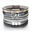 Elegant Handmade Leather Wrap Bracelet with Tree of Life Charm for Men and Women - Korvel