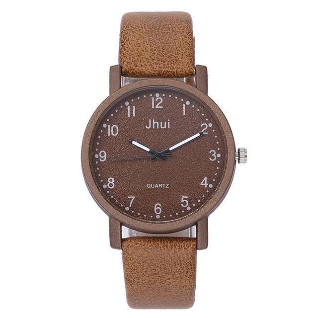 Montre en cuir élégante pour femmes