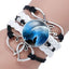 Classic Retro Wolf Head Leather Bracelet for Men & Women