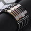 Stylish Stainless Steel and Silicone Bracelet for Men