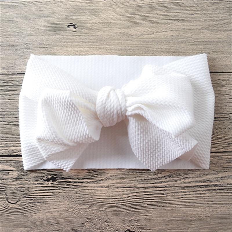 Nouveau bandeau large avec nœud pour bébés filles
