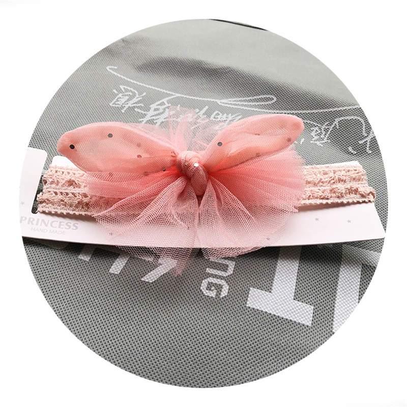 Elegant Handmade Baby Girl Hair Band with Rhinestone Crown - Perfect for Infants - Korvel