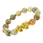 Obsidian Stone Beads Bracelet - Unisex Gold Black Pixiu Design
