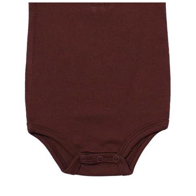 Combinaison Bébé Classique Moderne en Couleur Unie - Jumpsuit à Manches Longues en Coton