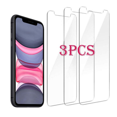 Premium Tempered Glass Screen Protectors for iPhone - 3 Pack