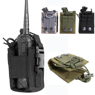 Package Pouch Walkie hunting Talkie Holder Bag Tactical Sports Pendant Military Molle Nylon Radio - Korvel