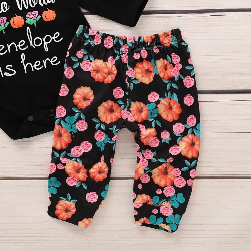 Adorable Halloween Baby Outfit Set with Pumpkin Design