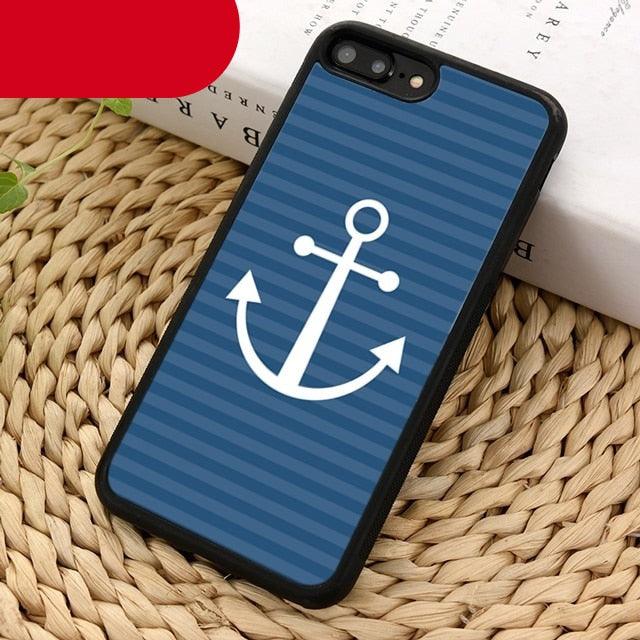 Classical Small Anchors Phone Case for iPhone 14 and More