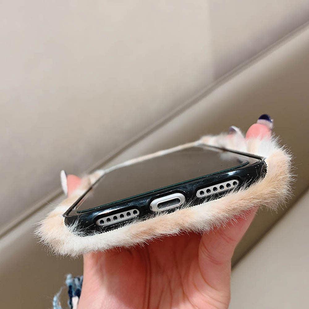 Fashion Plush Leopard Phone Case for iPhone Models