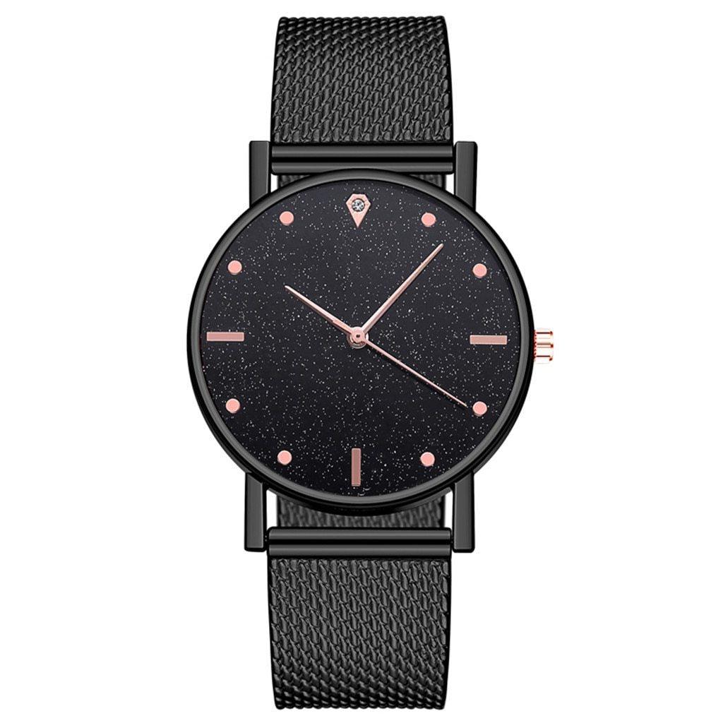 Cusual Ladies Watch with Starry Sky Dial - Fashion Quartz Wristwatch