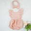 Elegant Cotton Baby Bodysuit for Girls - Summer One-Piece
