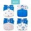 4PCS Eco-friendly Adjustable Cloth Diapers Set for Babies