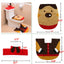 3PC Christmas Closestool Cover Santa Claus Toilet Seat And Tissue Cover Set Christmas Decorations For Bathroom Mat kerst decorat - Korvel