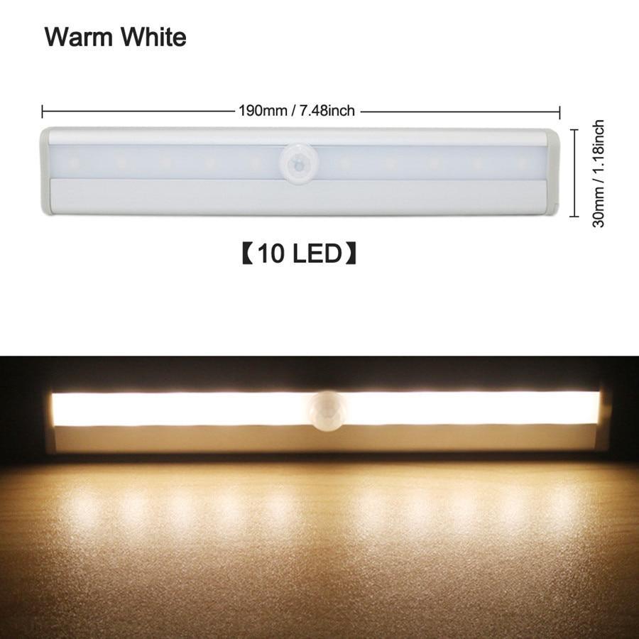STEVVEX Motion Sensor LED Night Light for Cabinets and Wardrobes