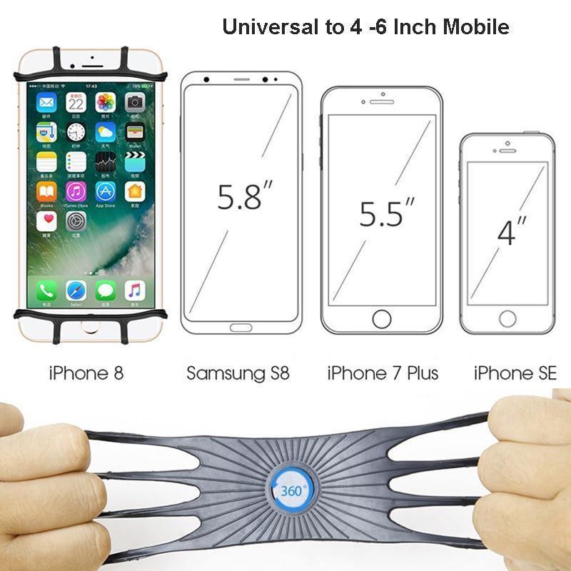 Soporte Universal Duradero para Teléfonos Móviles de Bicicleta