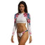 Ensemble de Maillots de Bain à Manches Longues Premium