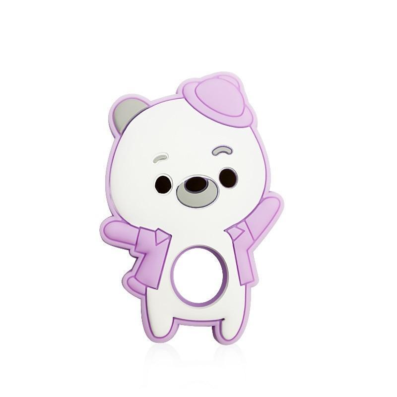 Silicone Bear Teether for Infants - Safe and Fun