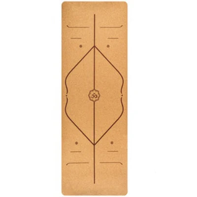 Alfombrilla de Yoga de Corcho Natural TPE - Antideslizante y Ecológica