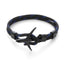 Pulsera de Ancla Negra Moderna y Elegante para Hombres y Mujeres